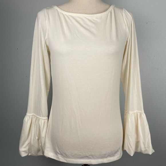 Tapemeasure Ivory Long Sleeve Top Size M EUC - Picture 1 of 6